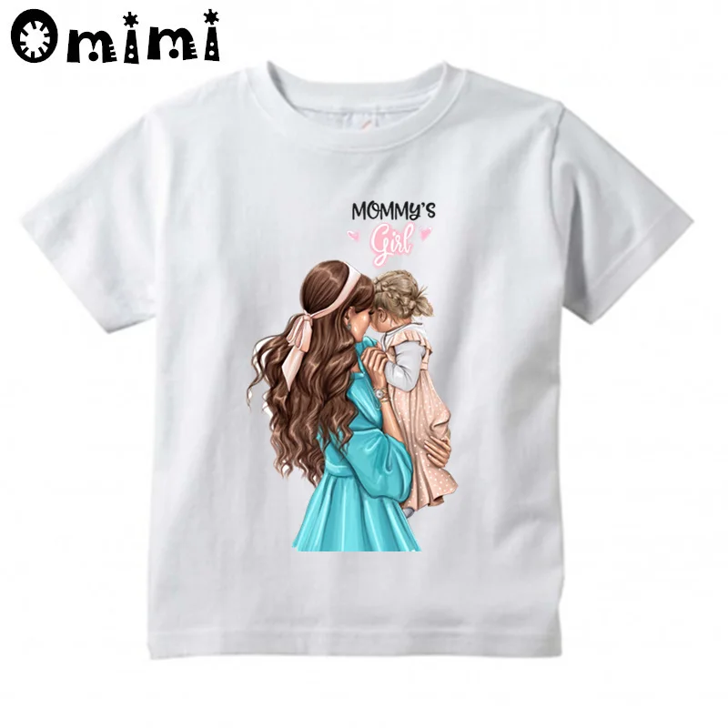 Подарок на день матери Детская футболка детская дизайнерская одежда с короткими