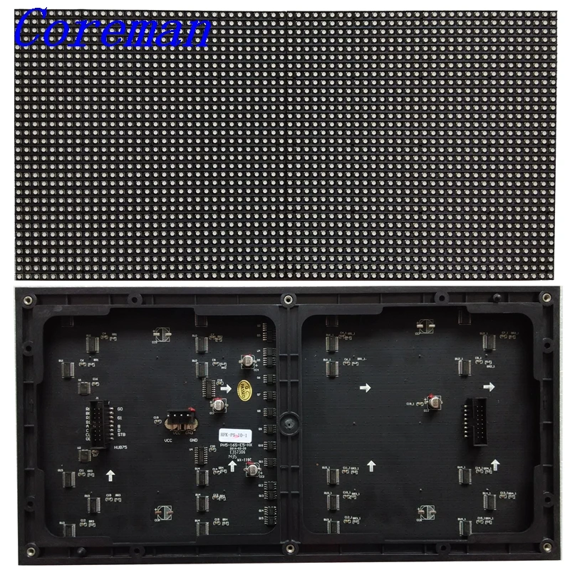 64x32 пикселей шаг 5 мм 320x160 черная Светодиодная лампа P5 для помещений SMD2121