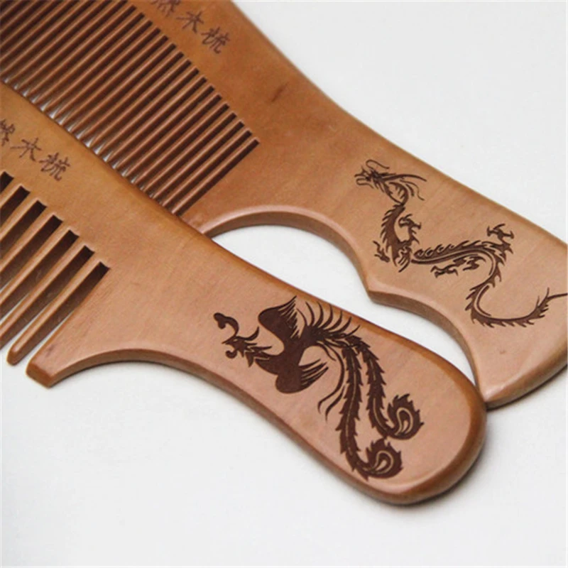 5 видов стилей натуральная расческа из персикового дерева закрывающие зубы