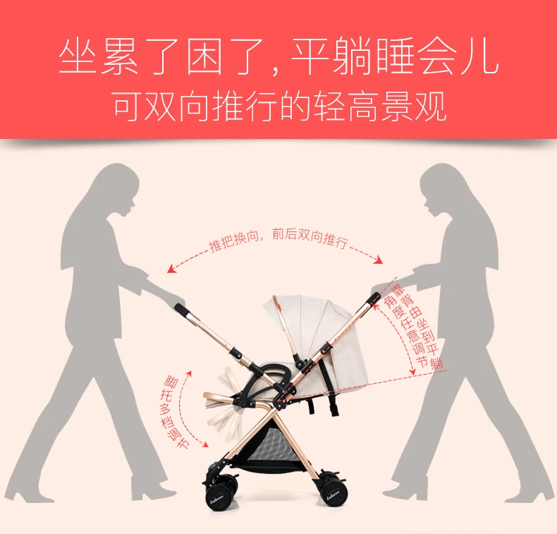 Высокая Ландшафтная легкая складная переносная коляска yoya Plus 3 коляска детская коляска розовая коляска