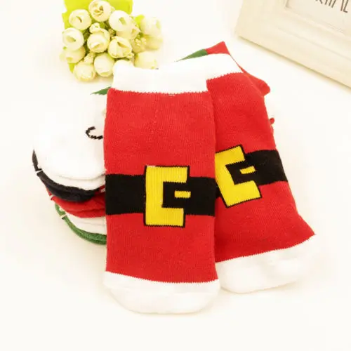 4 пары рождественских подарков Повседневная хлопковая Милая мультяшная