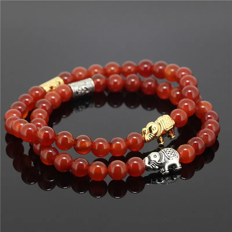 1 шт. браслет с бусинами в виде слона 6 мм|bead bracelet|stone bead braceletpendant bracelet |