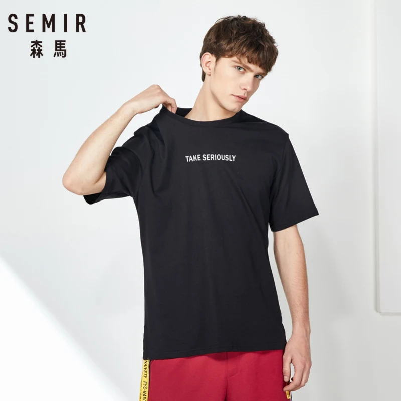 SEMIR Solid Men t shirt Casual Mesh O-neck Breathable T-shirt Male Top Quality Quick Dry Tshirt Plus Size | Мужская одежда