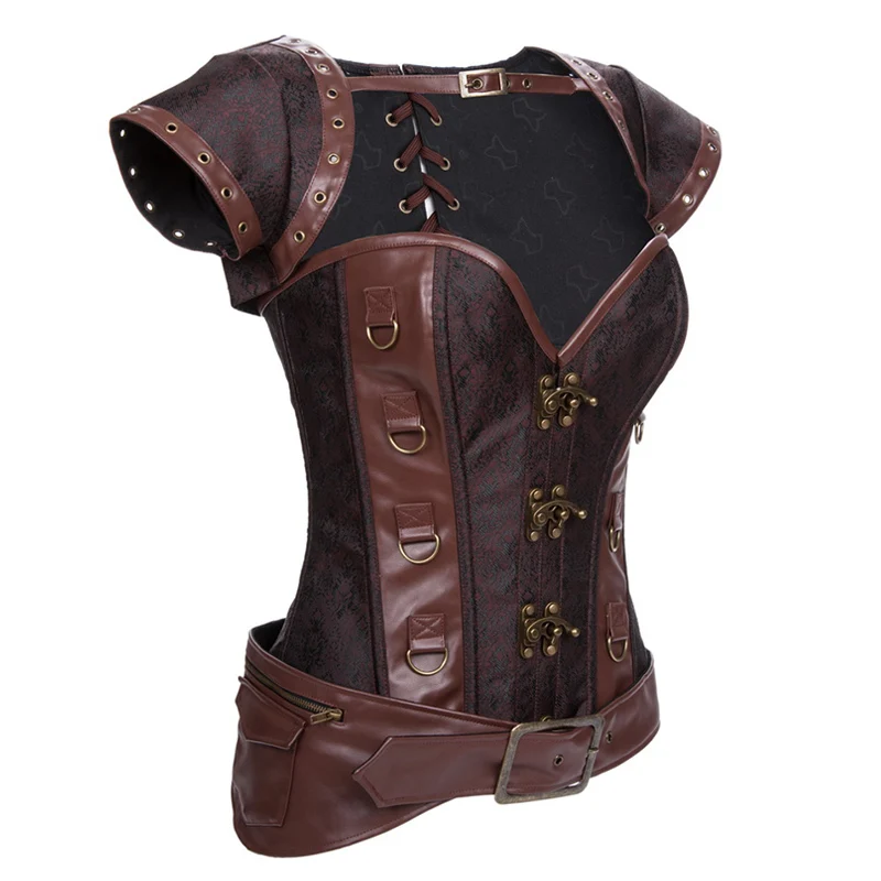 Винтажный корсет из коричневой стали с корсетом в стиле стимпанк|bustier or corset|corset top