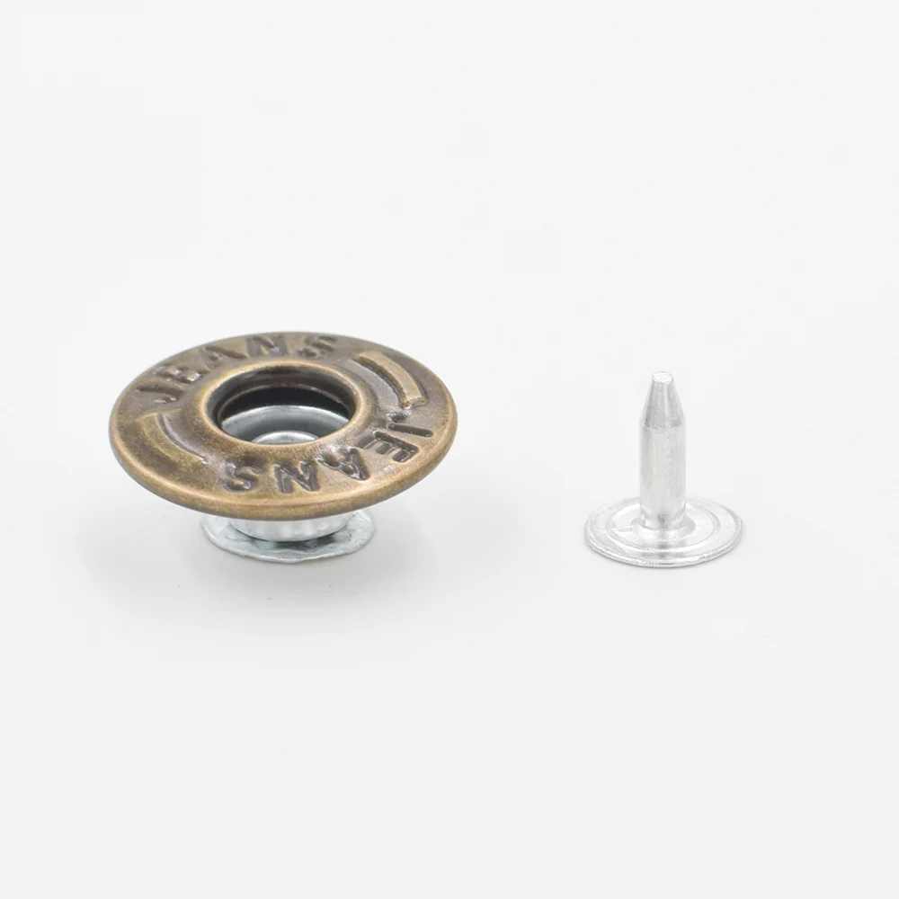 50 наборов 17 мм джинсовые заклепки Бесплатная установка инструменты брюки кнопки