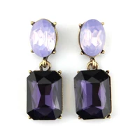 fashion costume jewelry earrings for women 12 colors minimalist geometric create crystal brand statement drop earrings