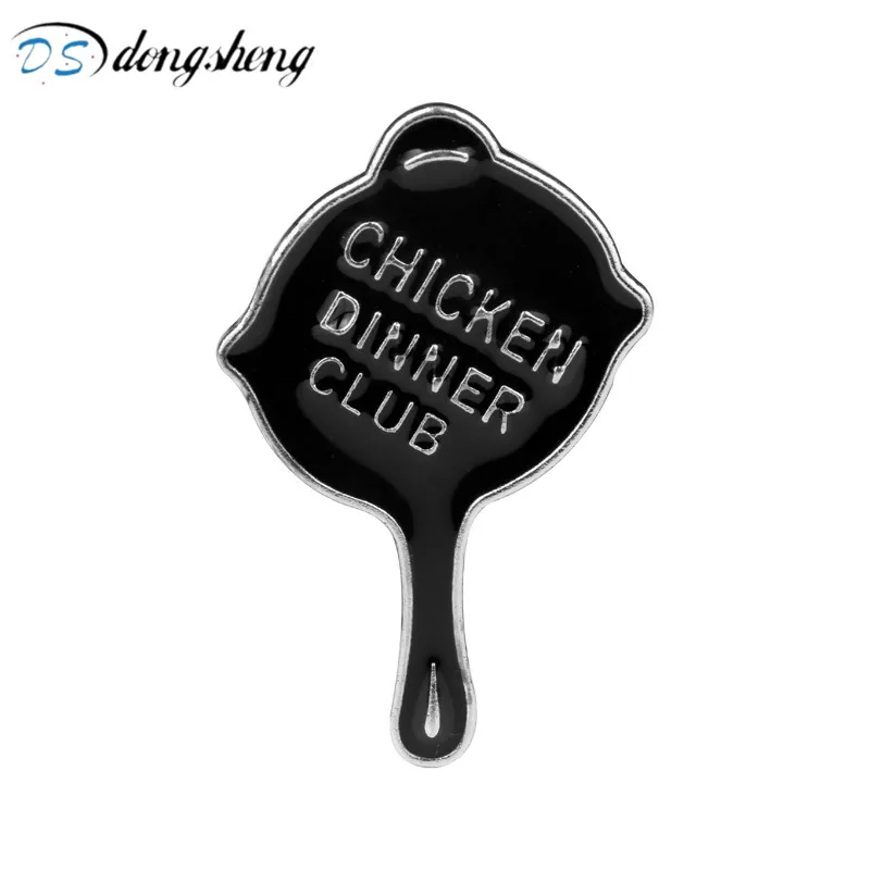 dongsheng Game Playerunknown's Battlegrounds PUBG Brooch Black Chicken Dinner Club Badge Pins for Women Men Brooches | Украшения и