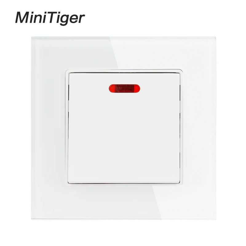 Выключатель Minitiger с неоновой стеклянной панелью 20 А/45 А|Выключатели| |