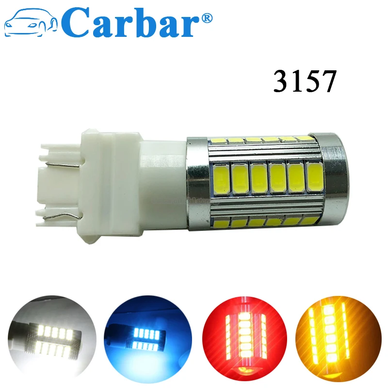 Carbar # T25 3157 33 SMD 5730 Светодиодная автомобильная лампа указателя поворота стоп