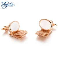 vagula new cufflinks top luxury brand wedding gift bonito gemelos rose gold color suit shirt cuff links punk chain button 798