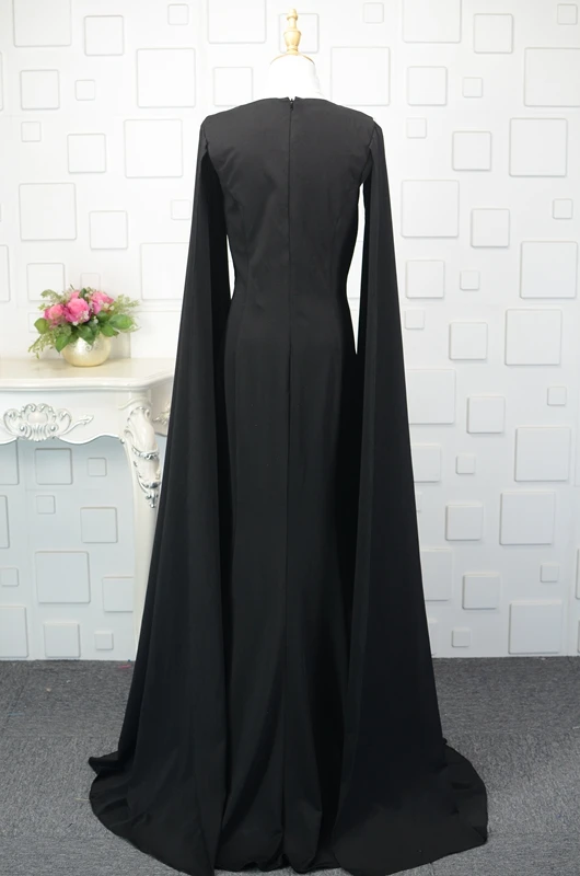 JaneVini Vestidos черные платья для матери невесты сексуальные атласные длинные