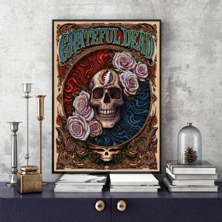 Grateful Dead концерт художественный плакат на холсте Художественная печать настенные