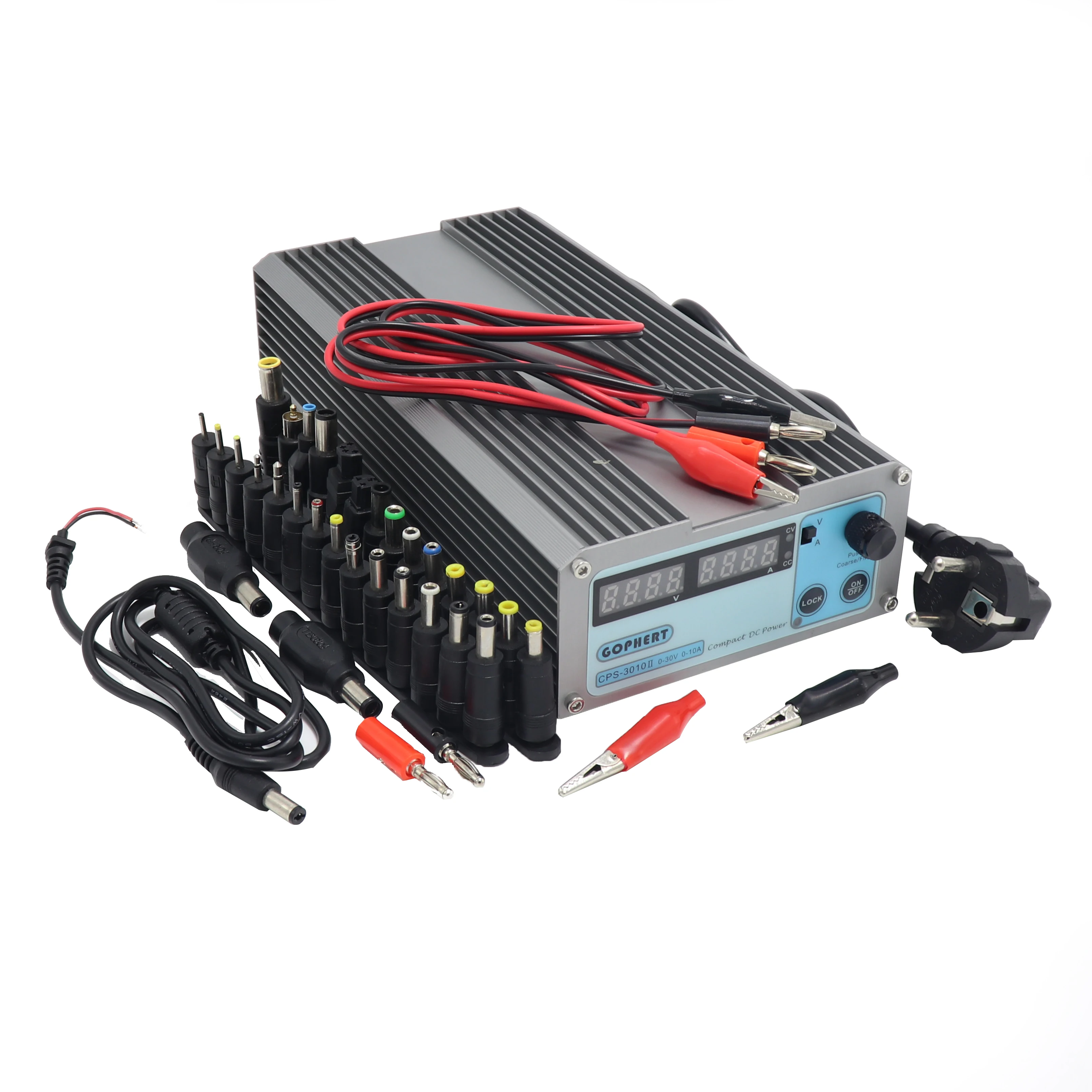 MiniCPS 3010II источник питания постоянного тока + провод с зажимом типа банан адаптер