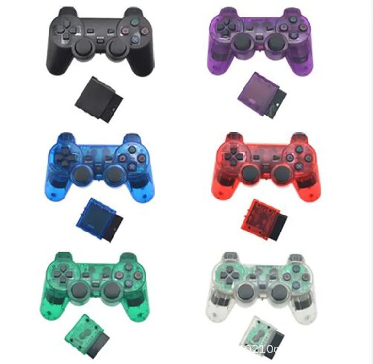 Беспроводной геймпад для sony PS2 PS контроллер для Playstation 1 2 Консоль джойстик полное колебание Shock Joypad Беспроводное управление