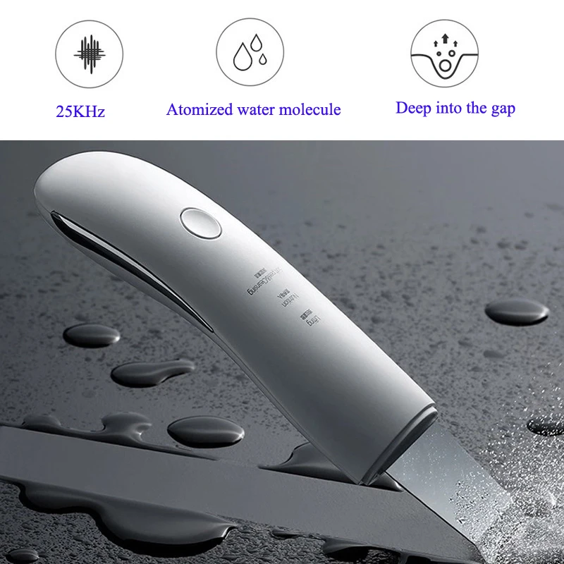 Wireless Charging Ultrasonic ION Deep Cleansing Nutrient Plus Skin Scrubber Face Lifting Tightening Beauty Machine