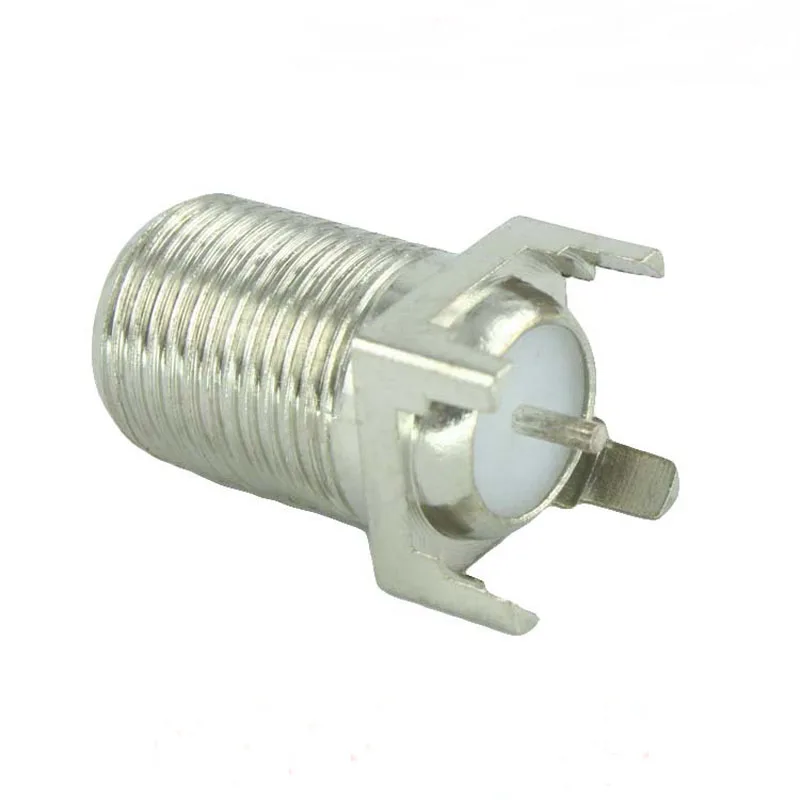 100 шт. ТВ кабель цифровой коннектор PCB панель F блок дюймов четыре ножки вилка и