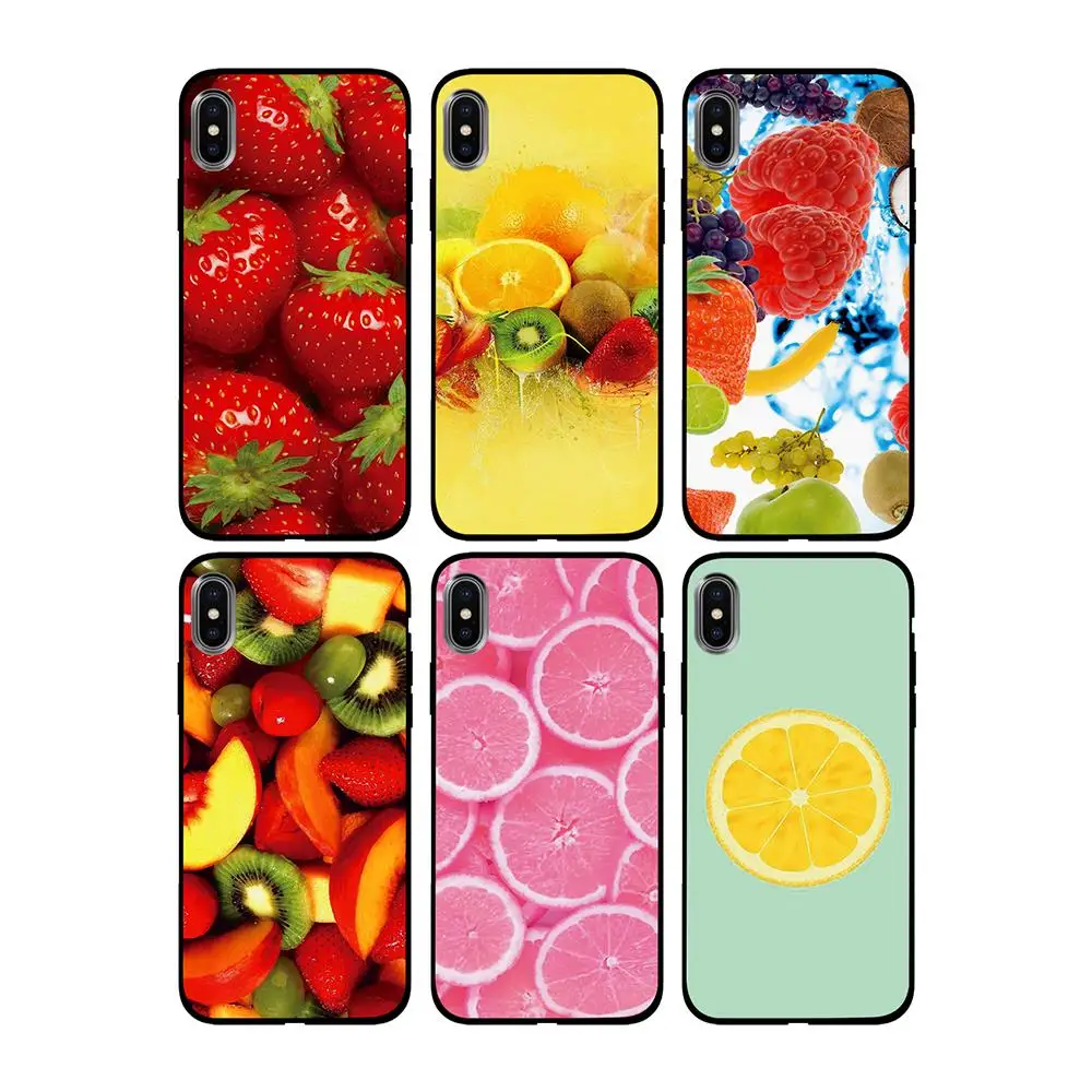 Все виды мультяшных фруктов Мягкий ТПУ чехол для Apple iPhone 6 6S 7 8 Plus 5 5S SE X XS MAX XR