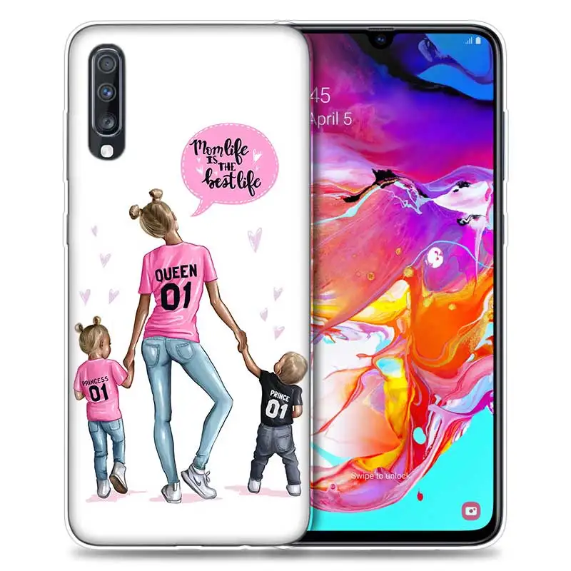 05 Для мам и детей, девочек queen чехол для samsung A50 A70 A20e A80 A60 A30 A20 A10 A8 A7 A6 плюс A9 мягкий Корпус чехол для телефона в виде ракушки - Цвет: 05
