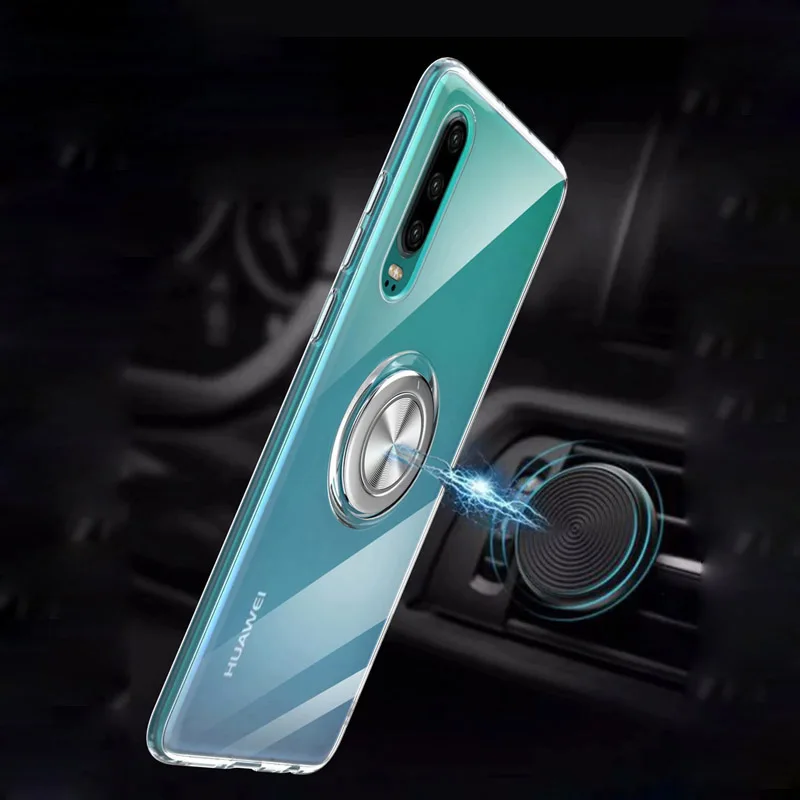 Чехол для Huawei P30 роскошный Прозрачный мягкий силиконовый чехол защитный с