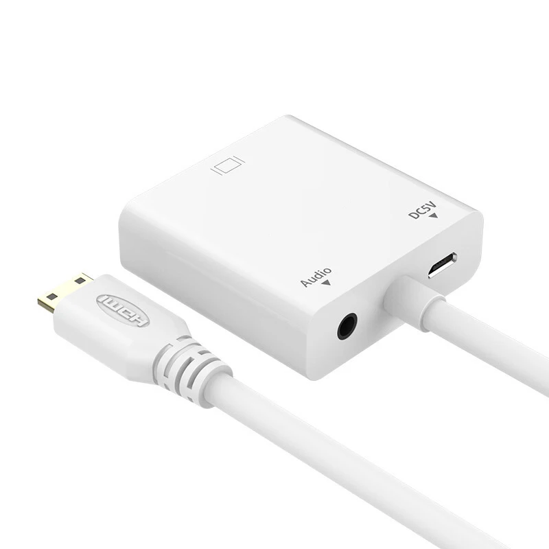 Мини HDMI для VGA аудио и видео кабель адаптер с USB портом питания ноутбуков камер|mini