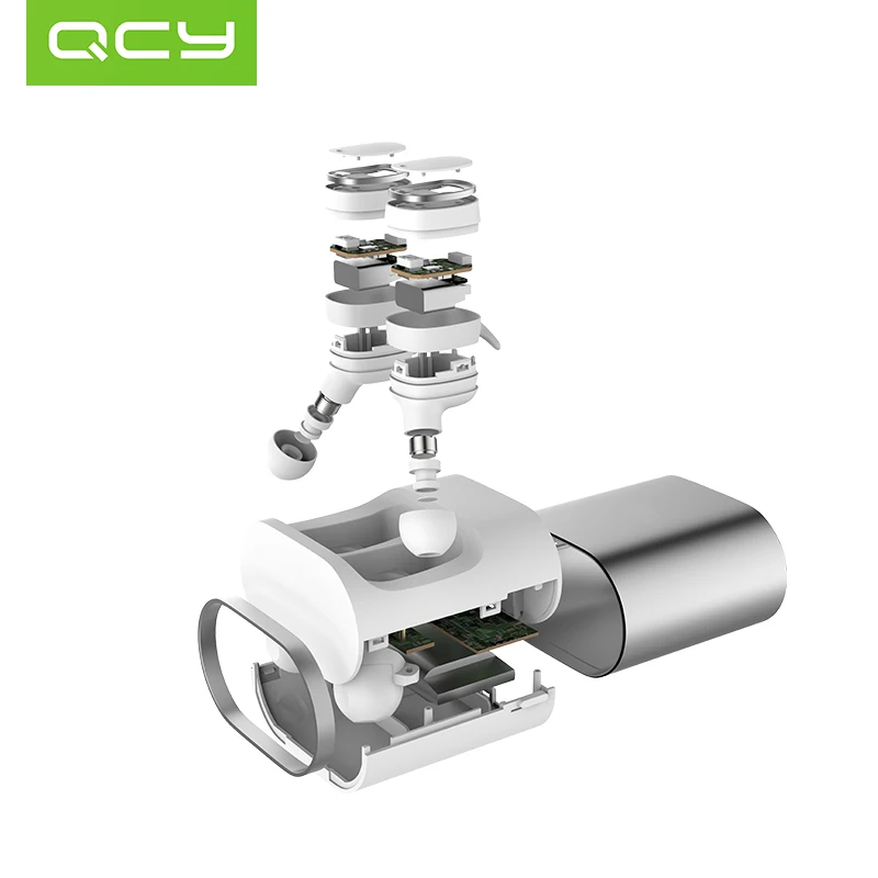QCY T1 Pro Touch Control TWS Bluetooth наушники спортивные Беспроводные с микрофоном и зарядным