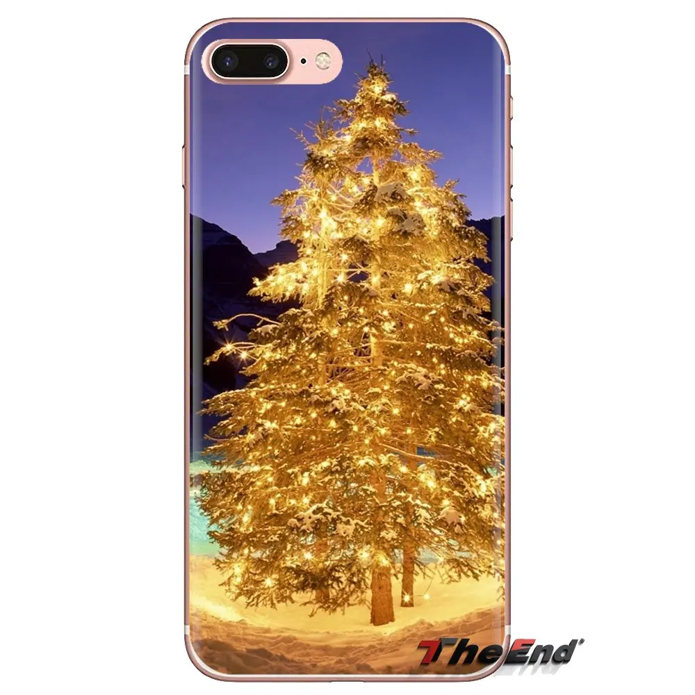 For Xiaomi Redmi 4A S2 Note 3 3S 4 4X 5 Plus 6 7 6A Pro Pocophone F1 Christmas Xmas Tree Gift Soft Transparent Cases Covers |