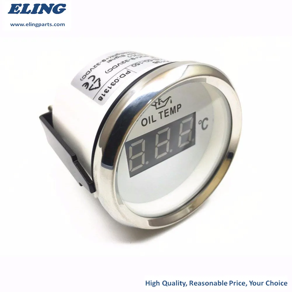 2 &quot(52 мм) цифровой датчик температуры масла 50 150 9 32V с красной подсветкой 12V 24V для
