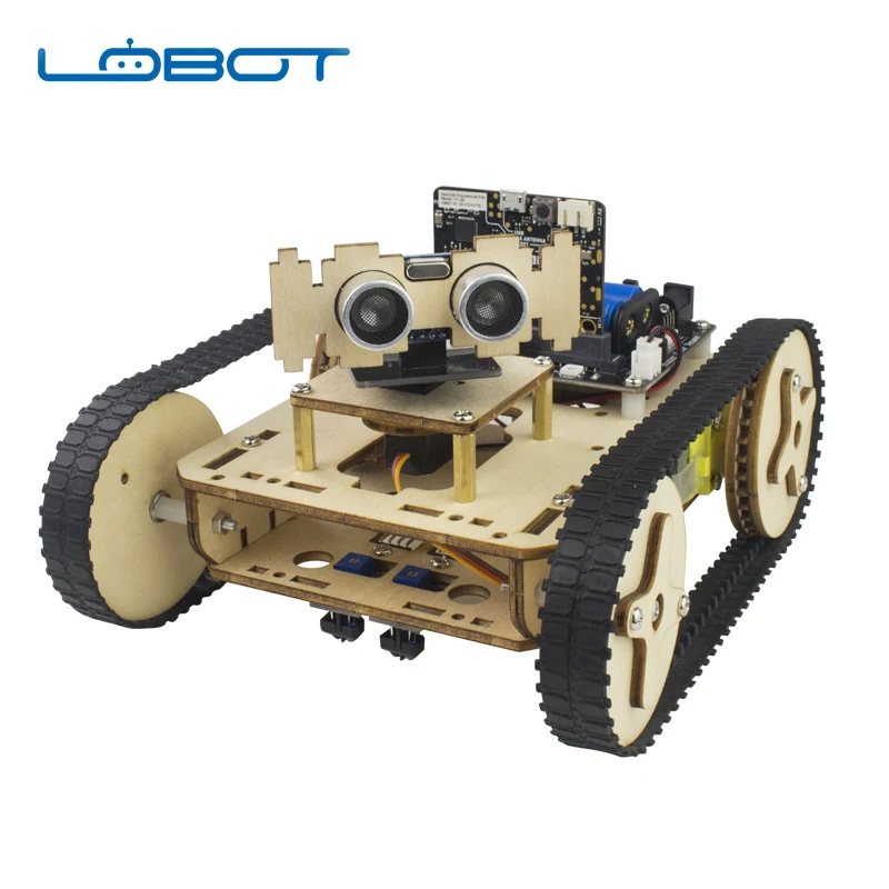 Фото LOBOT Micro: бит Мини Танк умный Arduino робот автомобильный комплект для образования LOBOT Micro: бит Мини Танк умный Arduino робот автомобильный комплект для образования