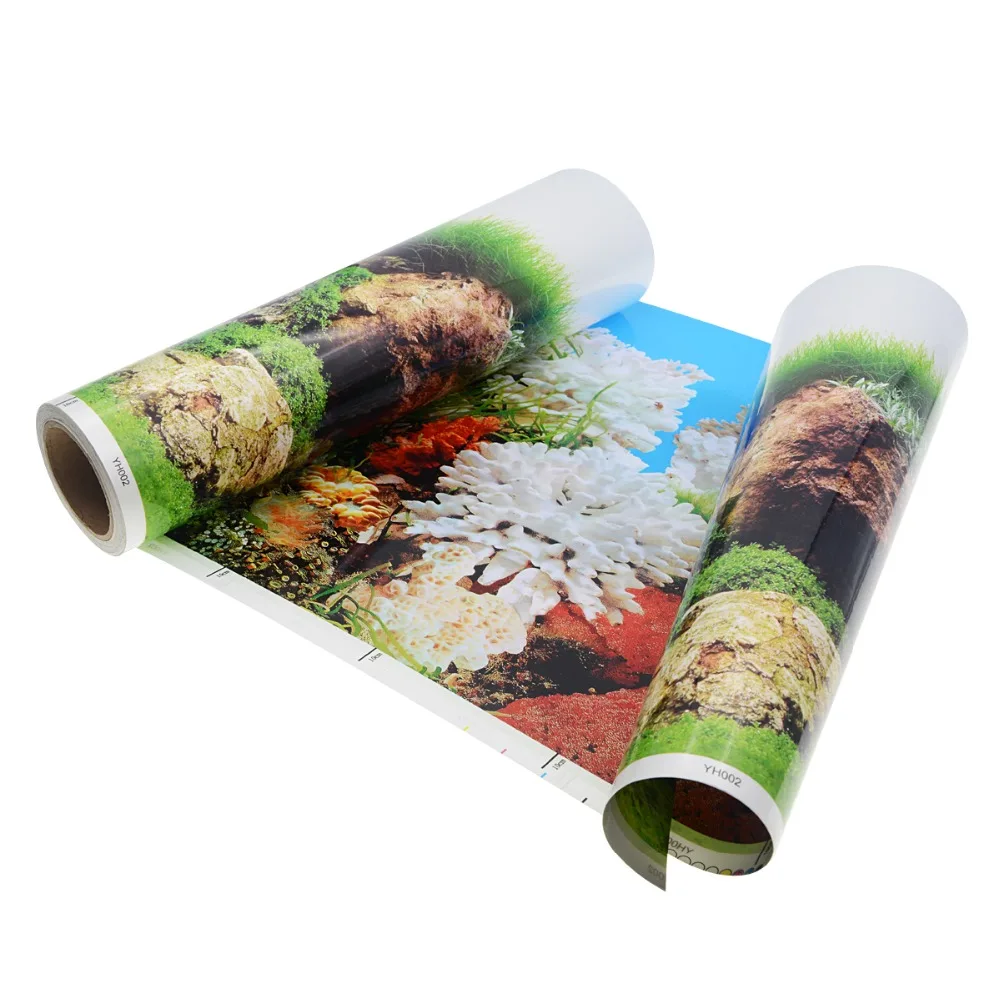 Декоративный плакат для аквариума двусторонний ПВХ|decoration fish tank|aquarium backgroundfish tank