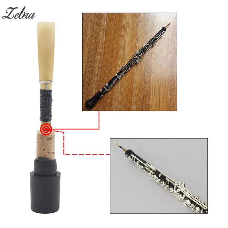 Зебра случайный цвет oboe Рид свисток запасные части с прозрачной трубки для