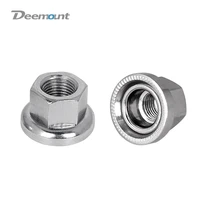 deemount fixed gear bicycle hub nuts front rear drum hub axle fastening m9 m10 nut with anti skid texture for firm mount