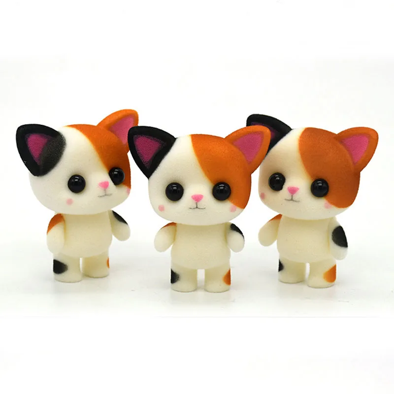 Милый Кот Творческий благоприятный подарок плюшевая кукла Пластик флокирующая