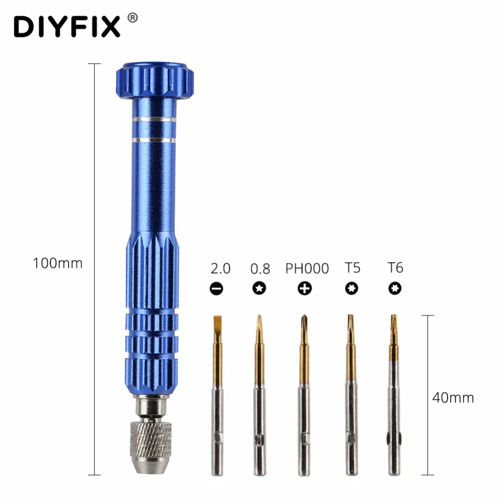 Набор прецизионных отверток Torx DIYFIX 5 в 1 для ремонта мобильных телефонов часов