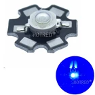 Светодиодный излучатель высокой мощности Ярко-синего цвета, 10 шт., 3 Вт, 700 мА, 450-нм, 20 мм, радиатор звёздочной платы для выращивания растенийаквариума