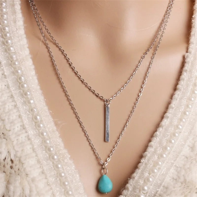 X29 богемное стильное золотистое ожерелье с цепочкой для женщин модное ювелирное