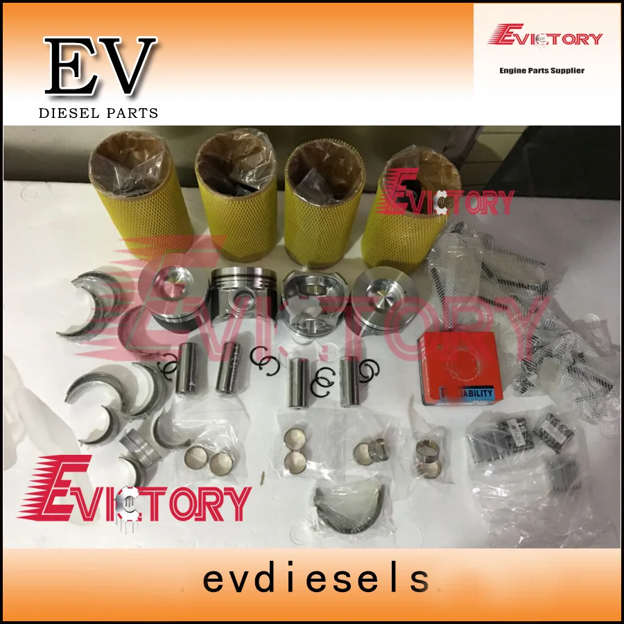 

For kubota engine rebuild kit V3800 V3800T V3800-DI-T Piston+ ring+cylinder liner +gasket+engine bearing +valve guide seat