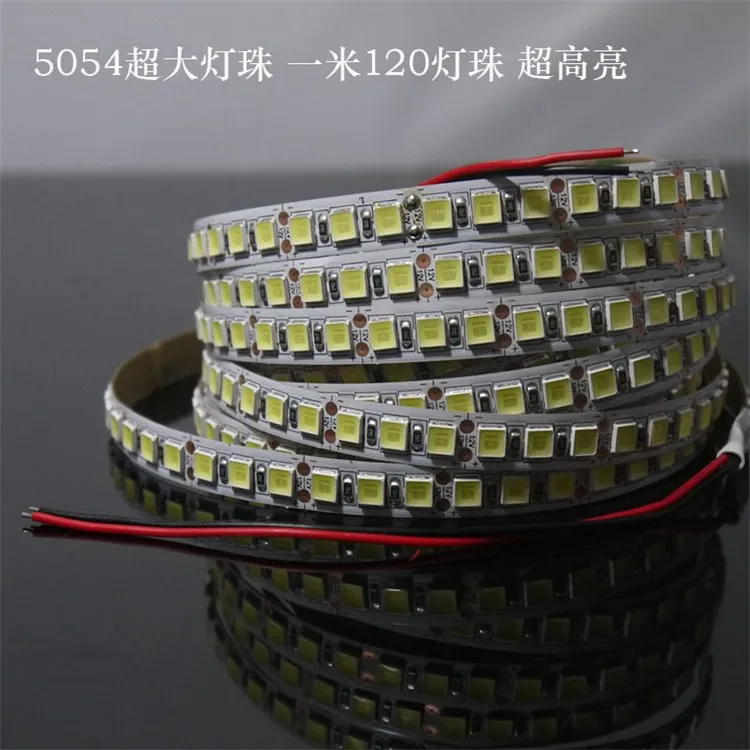 

Ленсветильник Светодиодная гибкая с двойной печатной платой, 12 В постоянного тока, 5 м, 5054 светодиодов