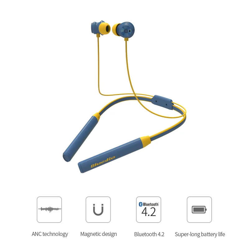 Оригинальный Bluedio TN/2 Bluetooth наушники с микрофоном Active шум шумоподавления