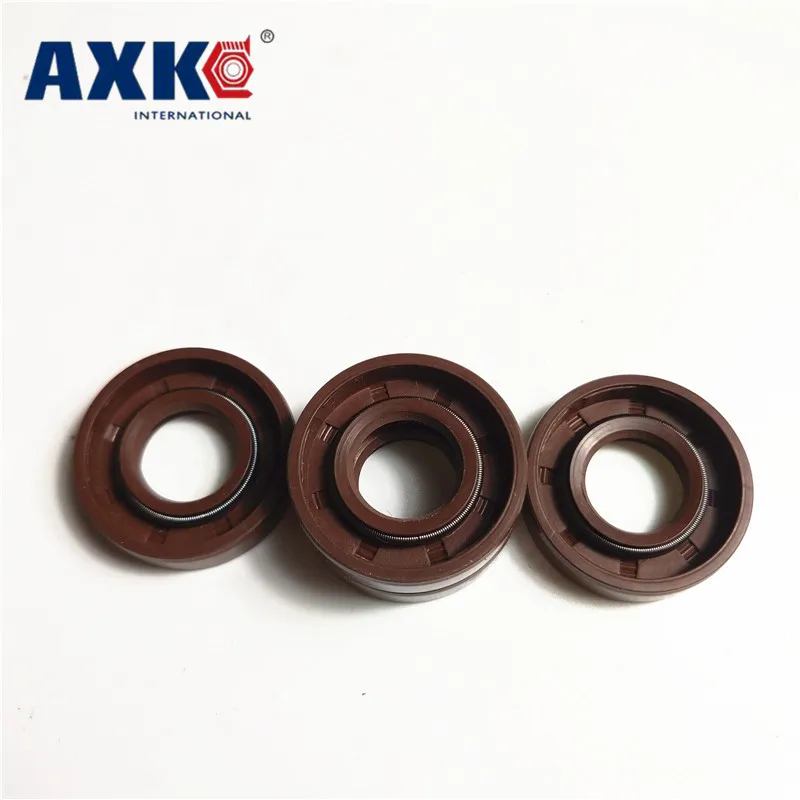 AXK 1 шт. 35x56x 8/10/12 коричневый Витон ФКМ Фтор резиновая пружина Двойные Губы TC кольцо