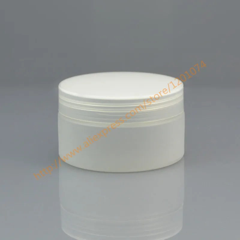 Прозрачная Матовая банка из ПЭТ 100 г с прозрачной/белой/черной крышкой