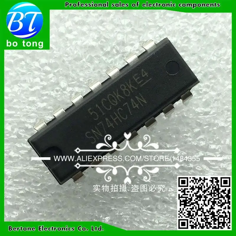 50 шт. SN74HC74N DIP14 SN74HC74 DIP 74HC74N 74HC74 новое и оригинальное IC|dip ic|ic dip |