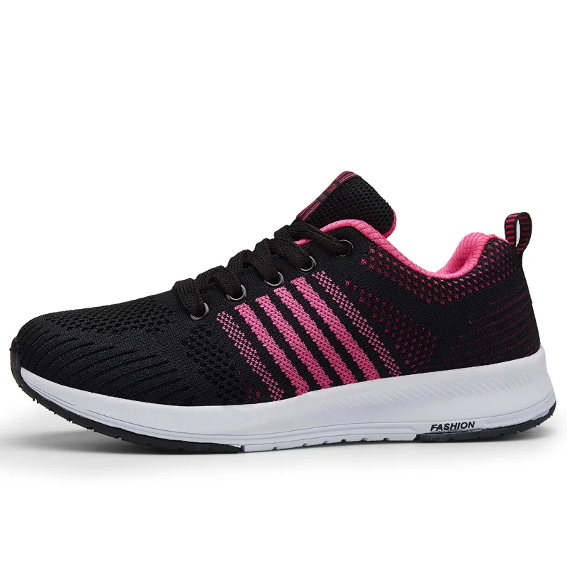 RECOISIN 2019 Autumn Sneakers Women Sport Shoes For Woman Lightweight Mesh Running Black Pink Walking Jogging Female | Спорт и