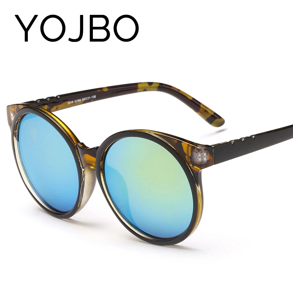 Женские Классические круглые солнцезащитные очки YOJBO Винтажные Солнцезащитные