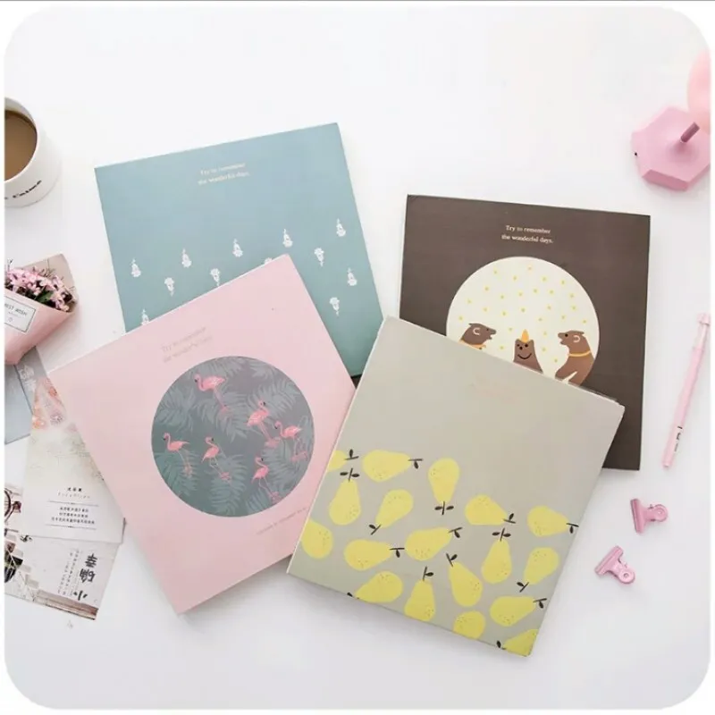 

DIY Loose-Leaf Photo Album Wedding Pictures Album Children Family Lovers Birthday Gift Insert Type Memory Record Scrapbook Album