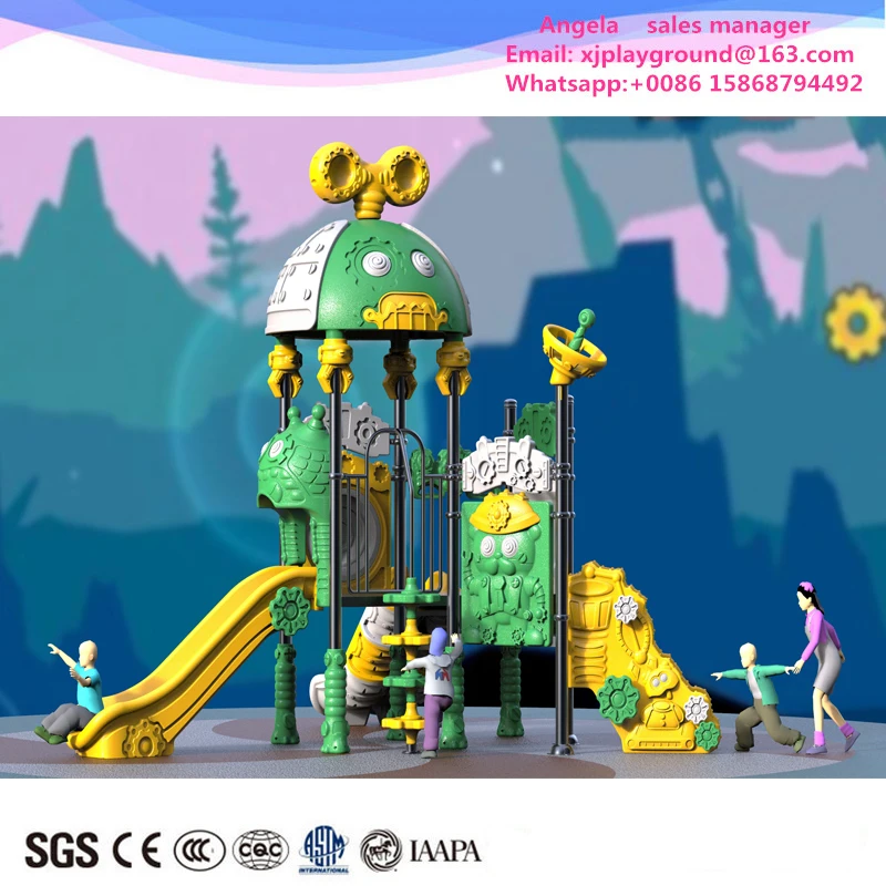 

Hew Design Kids Plastic Children Outdoor Playground Equipment