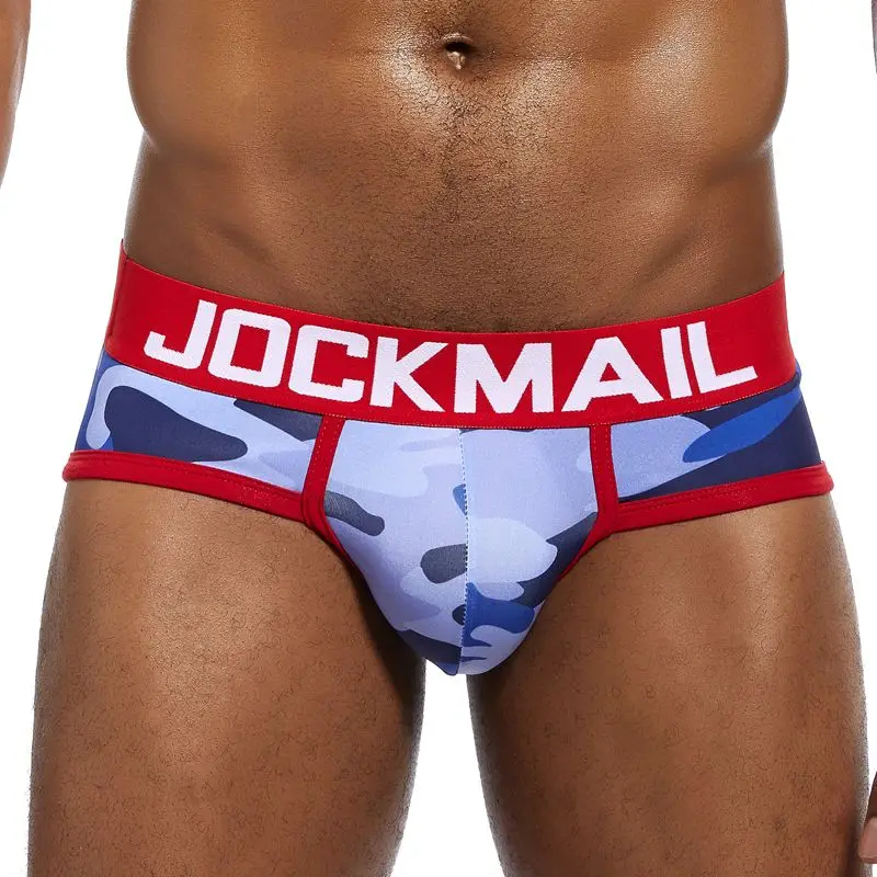 Трусы брифы JOCKMAIL мужские с камуфляжным принтом Брендовое пикантное нижнее белье