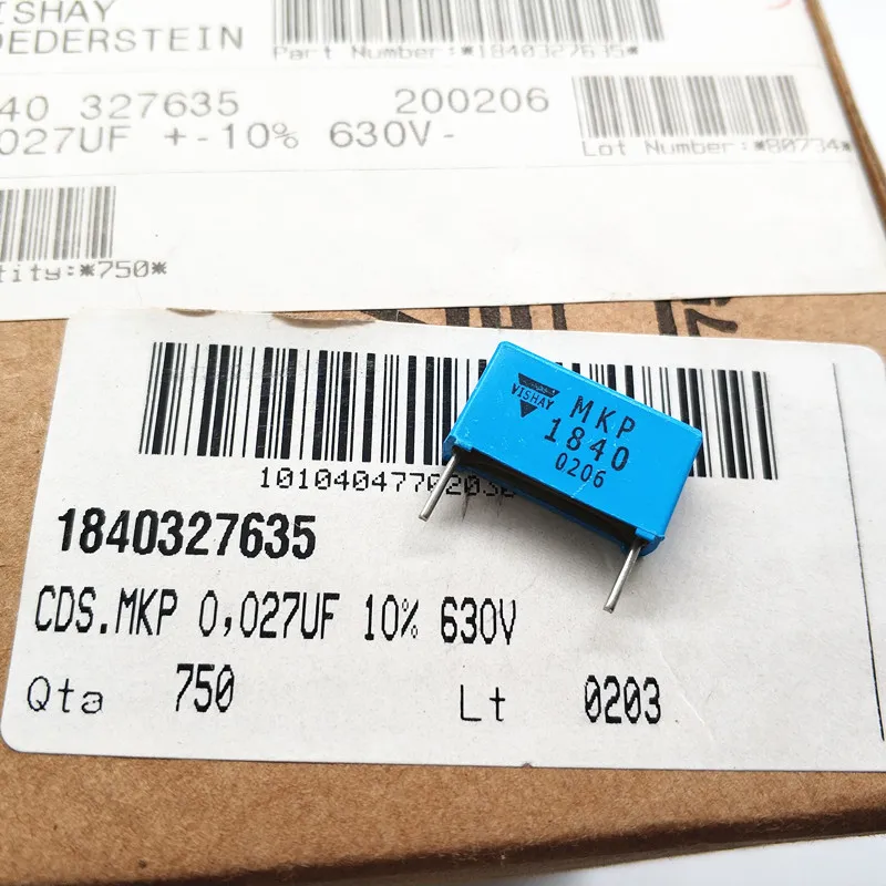 5 шт. оригинальная серия VISHAY MKP-1840 630V 0 027 uF Fever пленочный конденсатор коррекционный