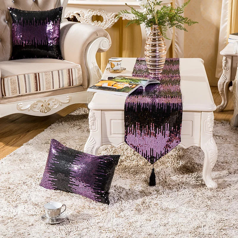 Полоса настольный бегун салфетки высококлассные ткань флаг кофейный столик