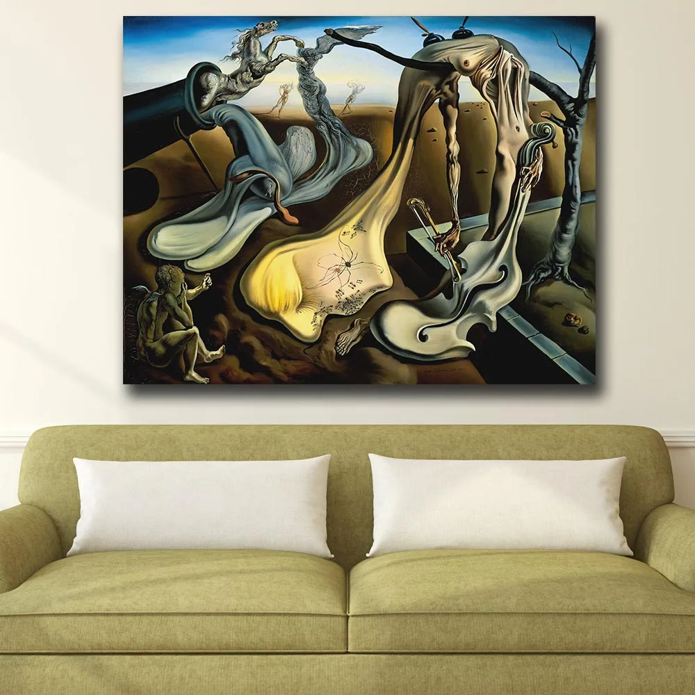 Wall Art Сальвадор Дали изображена ночь картина для Гостиная маслом домашнего