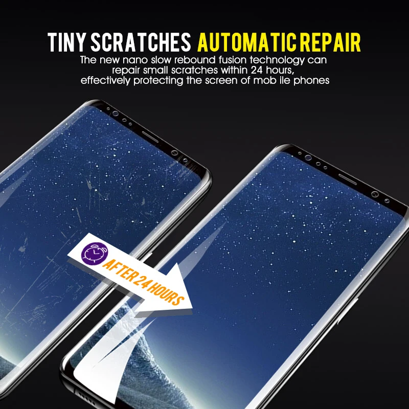 Полностью изогнутая мягкая Гидрогелевая пленка для Samsung Galaxy S8 S9 S10 Plus Note 9 8 Защита